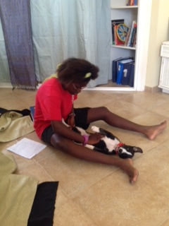 francisca playing with lilly